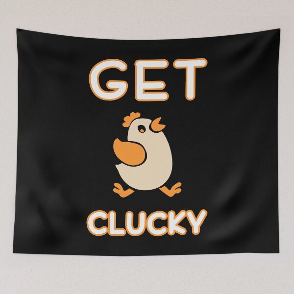 Item preview, Get Clucky Crazy Chicken Chicken I Love Chickens Cartoon designed and sold by KNUXX Shop.