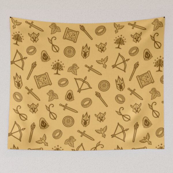 Item preview, Copy of Lord of the Rings Inspired Pattern | Middle-earth Icons Design designed and sold by Mira.Made.