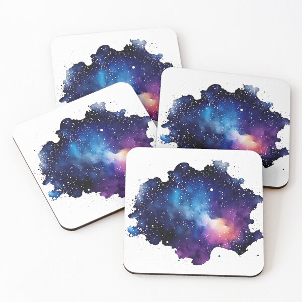 Artikelvorschau, Watercolor Galaxy – Cosmic Space Art, Starry Night Sky Aesthetic Design  Tags: entworfen und verkauft von raachel1412.