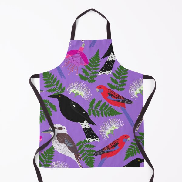 Item preview, From your window Australian Birds Flowers Purple designed and sold by Lozzie Eliza Designs.