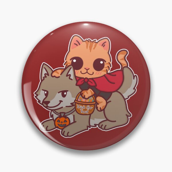 Item preview, Little Red Riding Cat and Wolf – Cute Halloween Trick or Treat designed and sold by BGMeYou.
