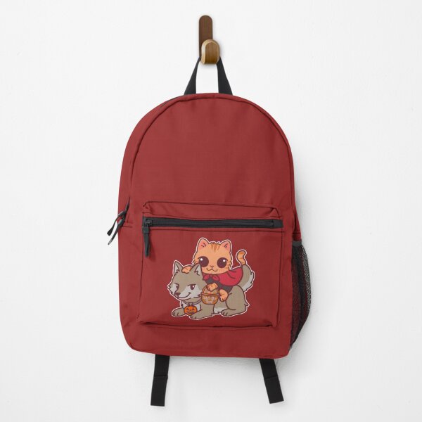 Item preview, Little Red Riding Cat and Wolf – Cute Halloween Trick or Treat designed and sold by BGMeYou.