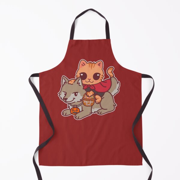 Item preview, Little Red Riding Cat and Wolf – Cute Halloween Trick or Treat designed and sold by BGMeYou.