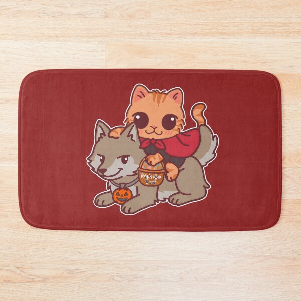 Item preview, Little Red Riding Cat and Wolf – Cute Halloween Trick or Treat designed and sold by BGMeYou.