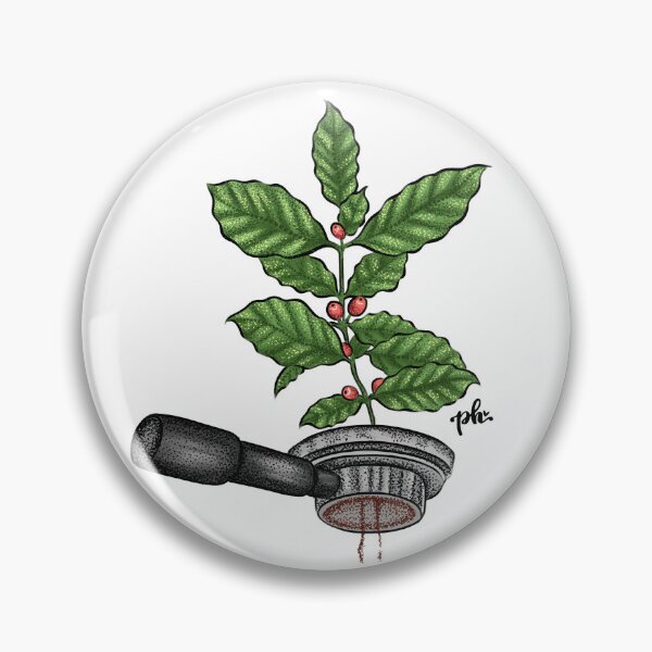 Item preview, Coffee plant illustration designed and sold by PitiHerreraStudio.