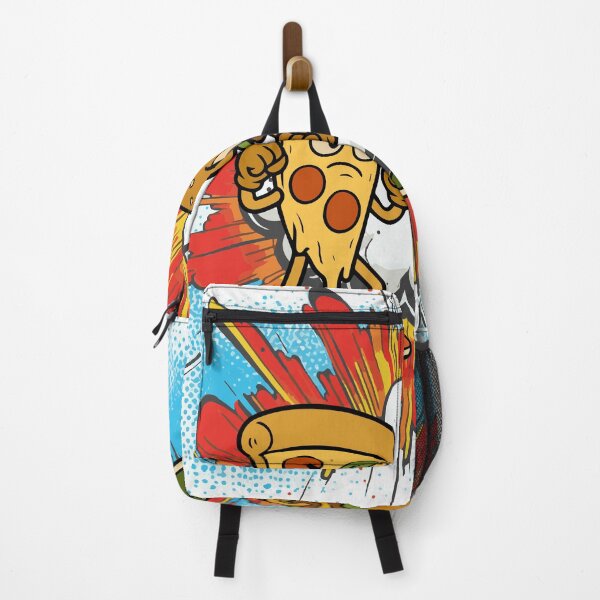 Item preview, Funny Pizza vs Burger Cartoon Fight | Food Battle designed and sold by metalcharisma.