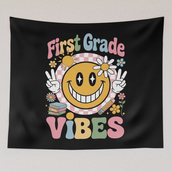 Item preview, First Grade Vibes - 1st Grade Funny 1st Day of School designed and sold by Sunset4Bones.