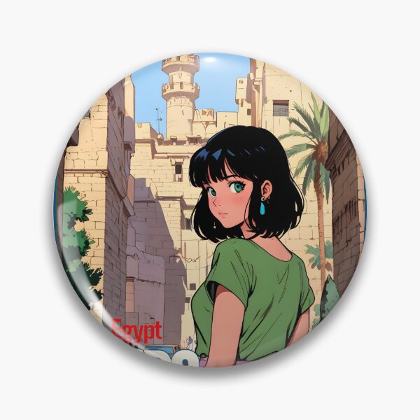 Artikelvorschau, Romantisches Anime-Mädchen in Kairo, Ägypten, Shoujo-Manga-Stil, Liebesphrase entworfen und verkauft von Kawaii-Sky.