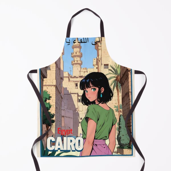Item preview, Romantic Anime Girl in Cairo Egypt Shoujo Manga Style Love Phrase designed and sold by Kawaii-Sky.