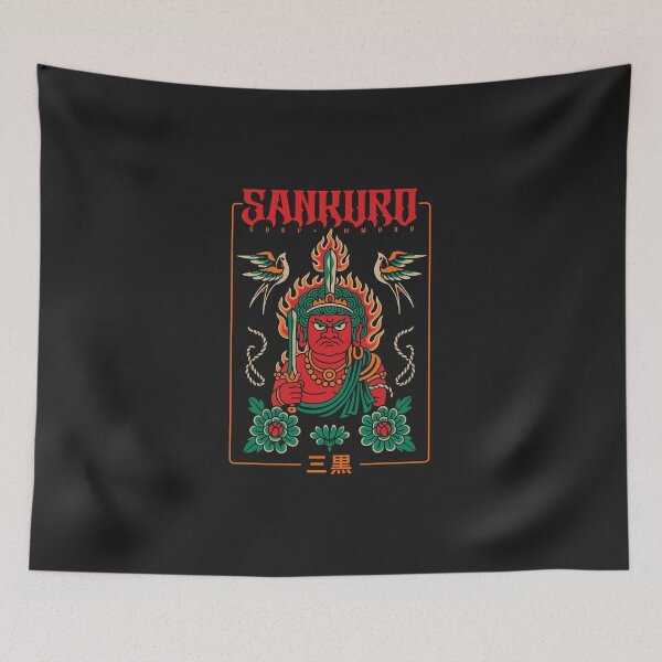 Item preview, Fudo Myo-o Japanese Tattoo Style Illustration designed and sold by SankuroCorp.
