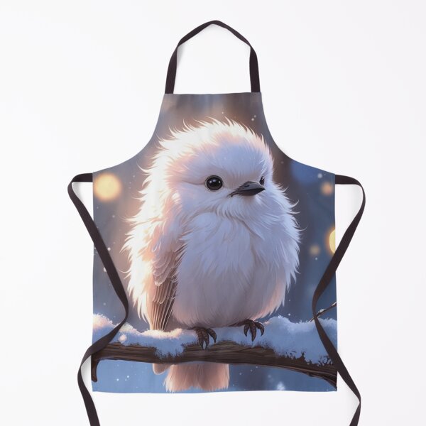 Item preview, Fluffy White Shima Enaga – Snow Fairy Bird of Hokkaido designed and sold by LEO'S CREATURE れおずくりーちゃー.