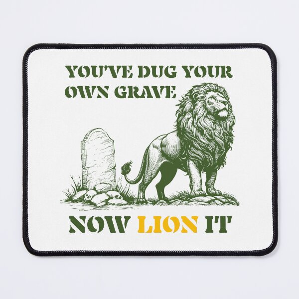 Item preview, Stupid Lion Pun designed and sold by UNK-Fatigues.
