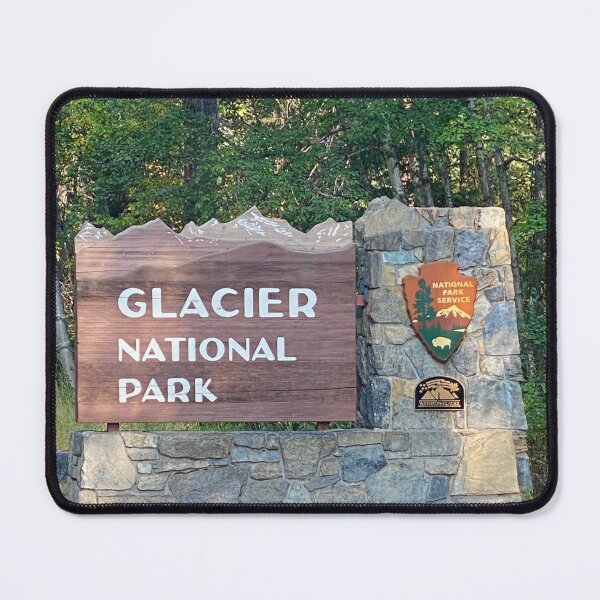 Item preview, Glacier National Park Entrance Sign designed and sold by Kandoart.