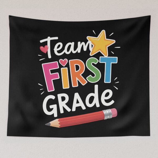 Item preview, Team First Grade Cute Back To School designed and sold by Sunset4Bones.
