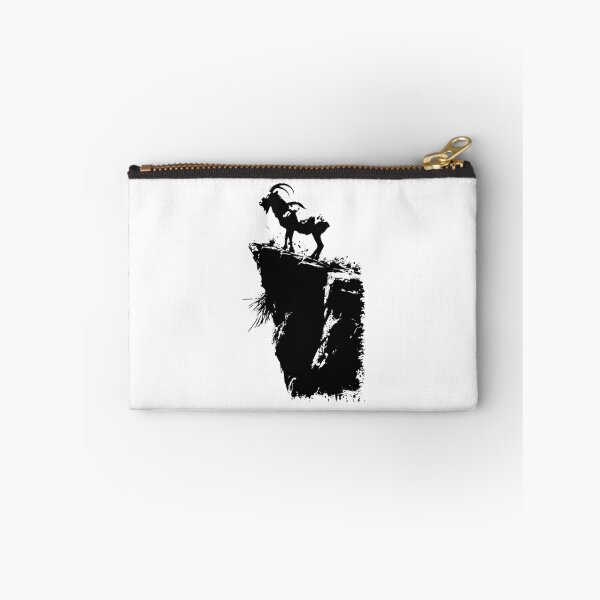 Item preview, Mountain Goat on Cliff – Bold Wildlife Silhouette Art designed and sold by inkoutninja.