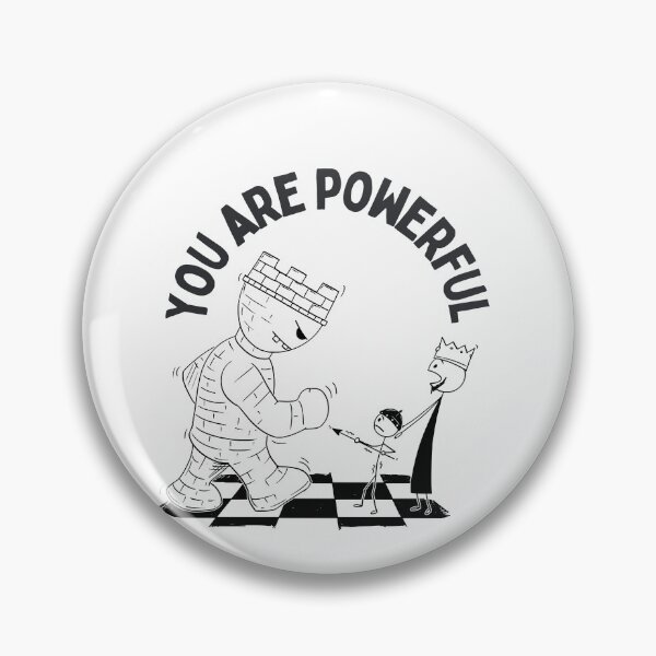 Item preview, You Are Powerful – Motivational Chess Inspired Design" designed and sold by Rosen5125.