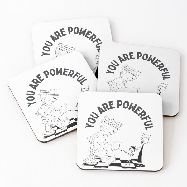 Item preview, You Are Powerful – Motivational Chess Inspired Design" designed and sold by Rosen5125.