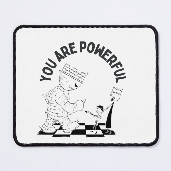 Item preview, You Are Powerful – Motivational Chess Inspired Design" designed and sold by Rosen5125.