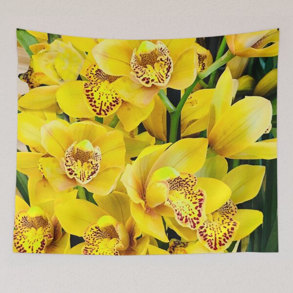 Item preview, Bright and Beautiful Yellow Orchid Floral Bouquet Art Photo designed and sold by DEC02.