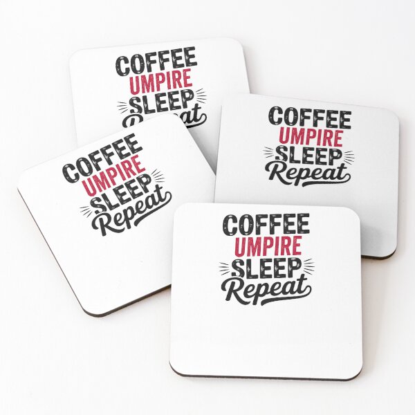 Item preview, Coffee Umpire Sleep Repeat - Funny Umpire Lover designed and sold by Watsonarts.