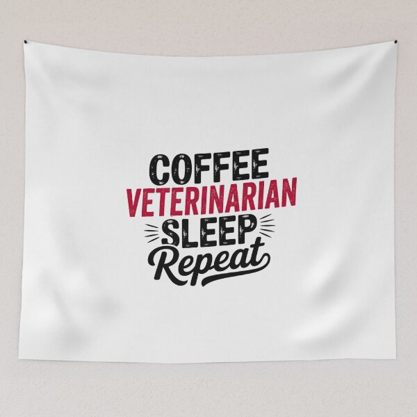 Item preview, Coffee Veterinarian Sleep Repeat - Funny Veterinarian Lover designed and sold by Watsonarts.