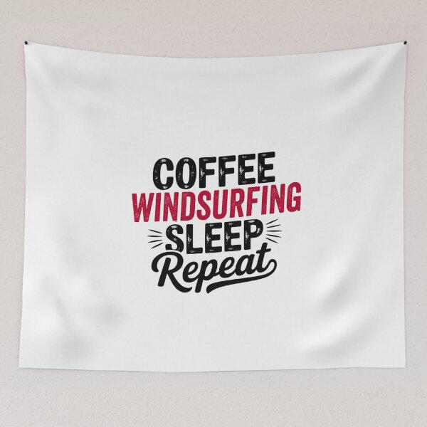 Item preview, Coffee Windsurfing Sleep Repeat - Funny Windsurfing Lover designed and sold by Watsonarts.