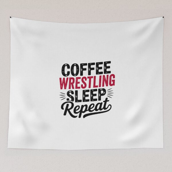 Artikelvorschau, Kaffee-Wrestling-Schlaf-Wiederholung - Lustiger Wrestling-Liebhaber entworfen und verkauft von Watsonarts.