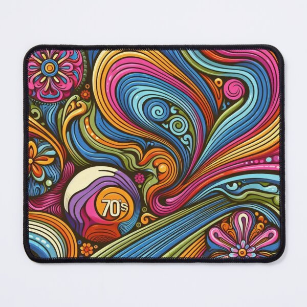 Item preview, Colorful Psychedelic – Retro Seamless Design designed and sold by janusa.