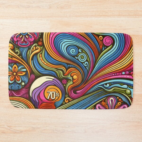 Item preview, Colorful Psychedelic – Retro Seamless Design designed and sold by janusa.