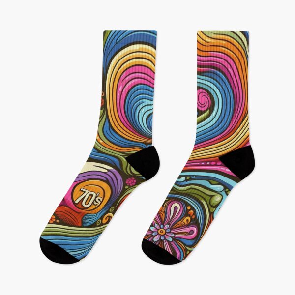 Item preview, Colorful Psychedelic – Retro Seamless Design designed and sold by janusa.