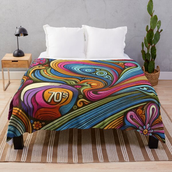 Item preview, Colorful Psychedelic – Retro Seamless Design designed and sold by janusa.
