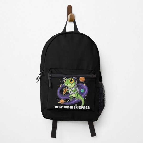 Item preview, funny lizard meme Just Vibin in Space designed and sold by Uglyandcute.