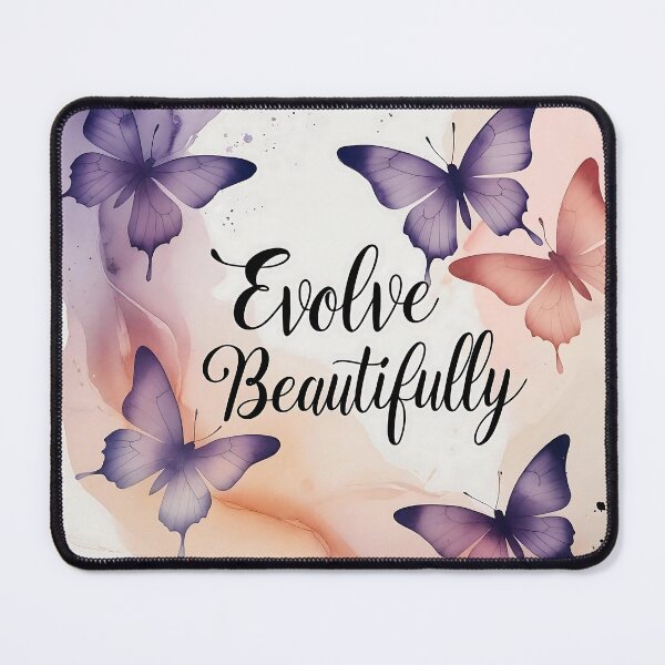 Item preview, Evolve Beautifully Minimalist Watercolor Butterfly Art in Soft Pastel Tones designed and sold by Mos Thainique.