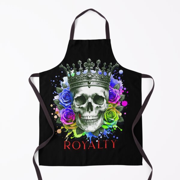 Item preview, Crowned Skull with Colorful Roses Art designed and sold by OLOstudio.