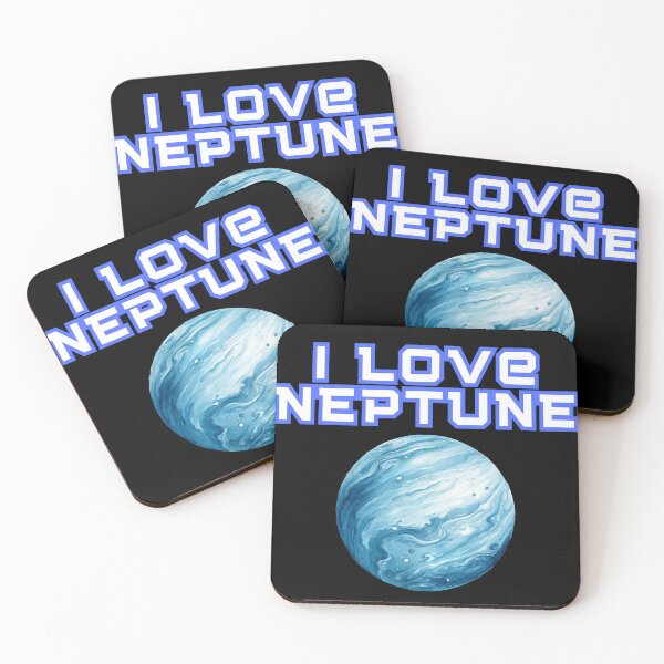 Item preview, I LOVE NEPTUNE, Exploring Neptune, Planet Illustration designed and sold by Theerapong Masanong.