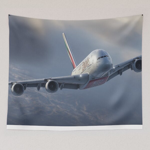 Artikelvorschau, Beschriftung des Farbschemas des Emirates A380 Jets entworfen und verkauft von Skyframe Aviation.
