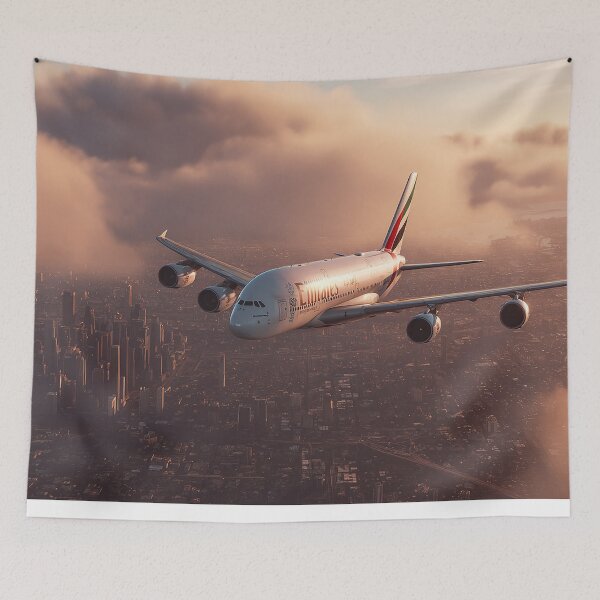 Artikelvorschau, Messung des Nasendesigns des Emirates A380-Flugzeugs entworfen und verkauft von Skyframe Aviation.