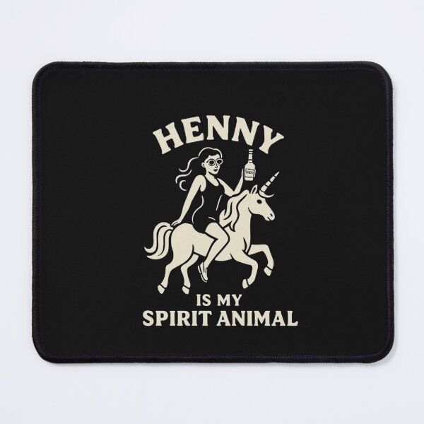 Item preview, Henny Is My Spirit Animal Funny Drinking Unicorn T-Shirt designed and sold by Quanni Creates Studios .