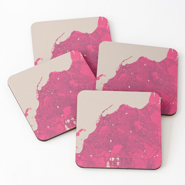 Item preview, Luanda City Map of Angola - Blossom designed and sold by deMAP.