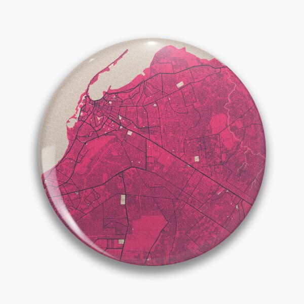 Item preview, Luanda City Map of Angola - Blossom designed and sold by deMAP.