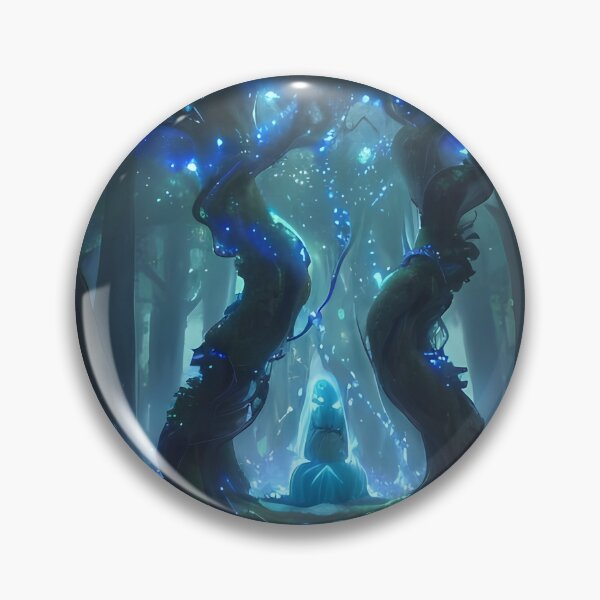 Item preview, Enchanted Forest Shrine | Mystical Bioluminescent Fantasy Artwork designed and sold by ArtscapeProductions.