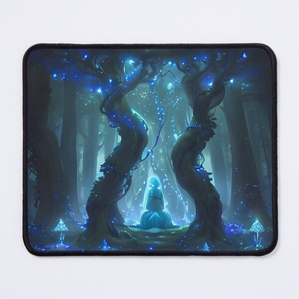 Item preview, Enchanted Forest Shrine | Mystical Bioluminescent Fantasy Artwork designed and sold by ArtscapeProductions.