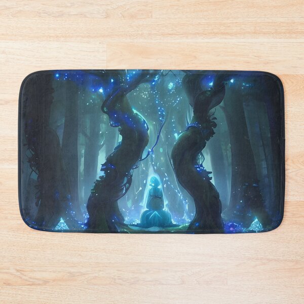 Item preview, Enchanted Forest Shrine | Mystical Bioluminescent Fantasy Artwork designed and sold by ArtscapeProductions.