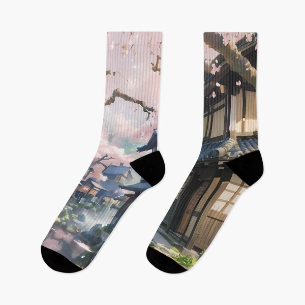 Item preview, Springtime Serenity in a Japanese Village designed and sold by ArtscapeProductions.