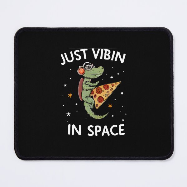 Item preview, funny lizard meme Just Vibin in Space designed and sold by Uglyandcute.
