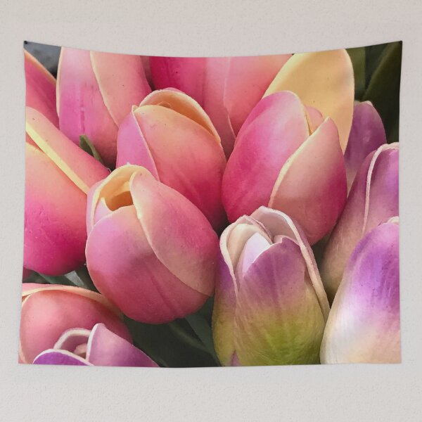 Item preview, Pink Lilac-Hues Tulip Buds Floral Close-Up Photo  designed and sold by DEC02.