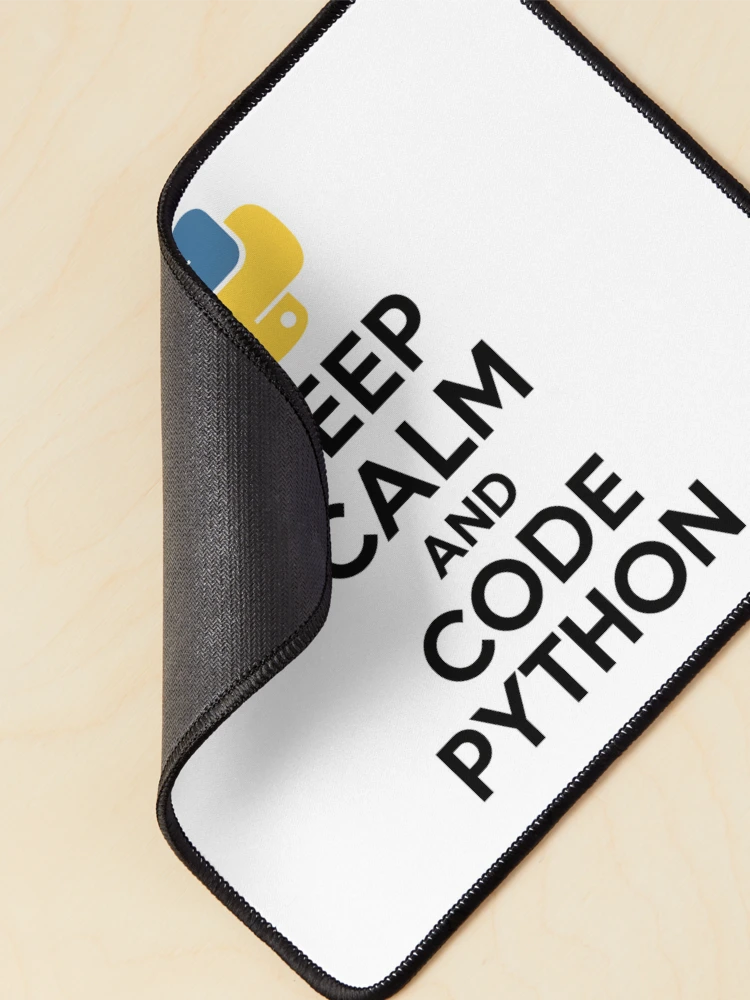 Thumbnail 2 of 5, Mouse Pad, Keep Calm and Code Python designed and sold by Dragon Space.