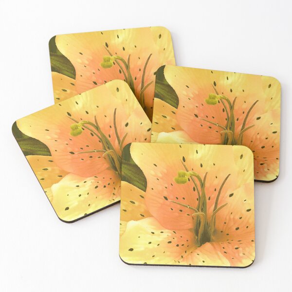 Item preview, Fine Art Yellow Star Lily Elegant Close-Up Photo  designed and sold by DEC02.