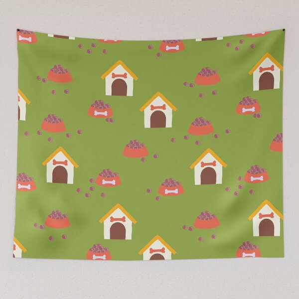 Item preview, Dog House at the backyard  designed and sold by BroccolinPeach.