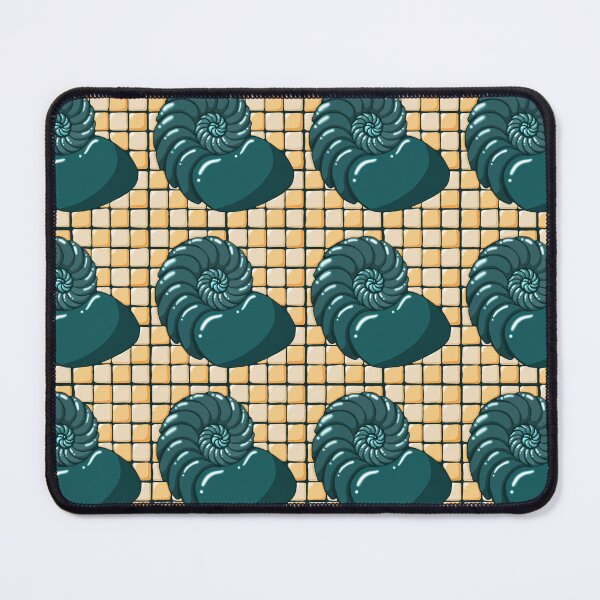 Item preview, Nautilus Seashell on the beach mosaic pattern designed and sold by OhNoNotAgain42.